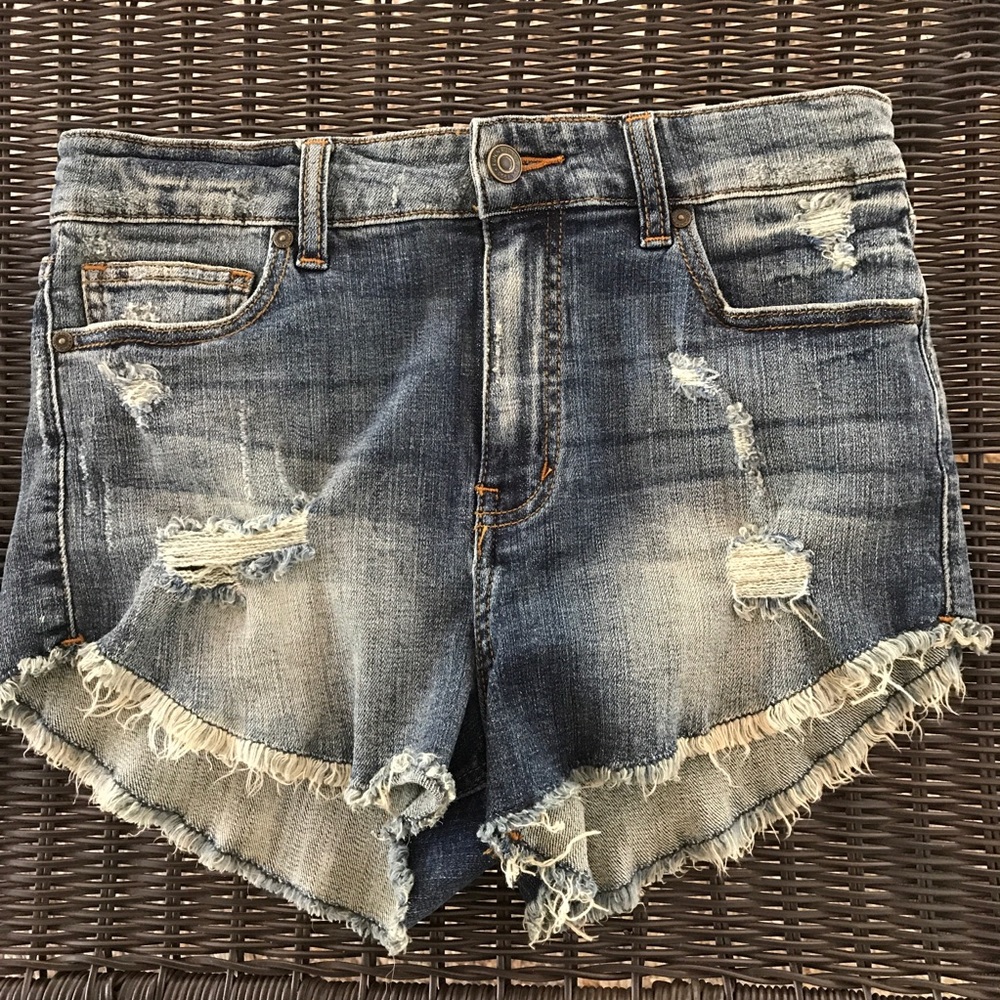 Vici High Rise Jean Shorts